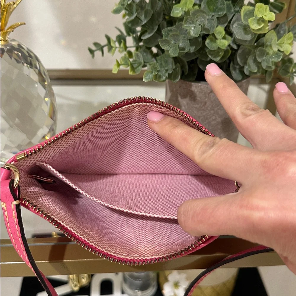 Dooney & Bourke Pebble Grain Tech Top Zip Wristlet - Picture 6 of 12